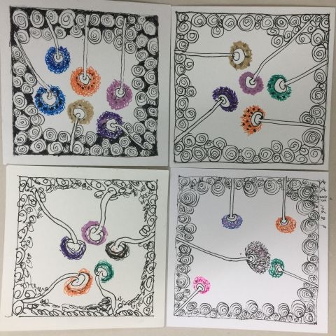 創藝療癒 禪繞畫zentangle 