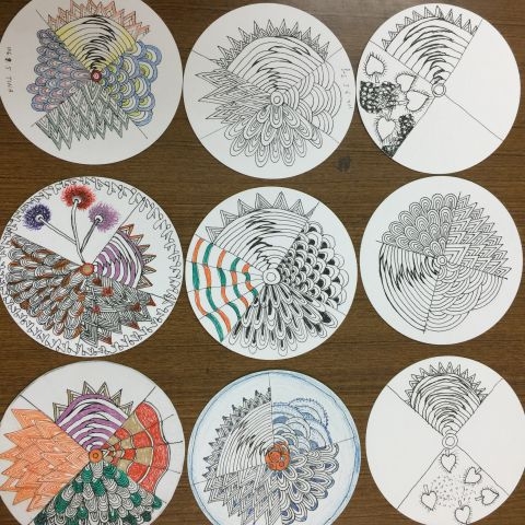 創藝療癒 禪繞畫zentangle 