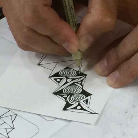 創藝療癒 禪繞畫zentangle 