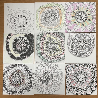 創藝療癒 禪繞畫zentangle 