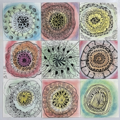 創藝療癒 禪繞畫zentangle 